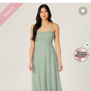 Azazis Rae- dusty sage- bridesmaids dress